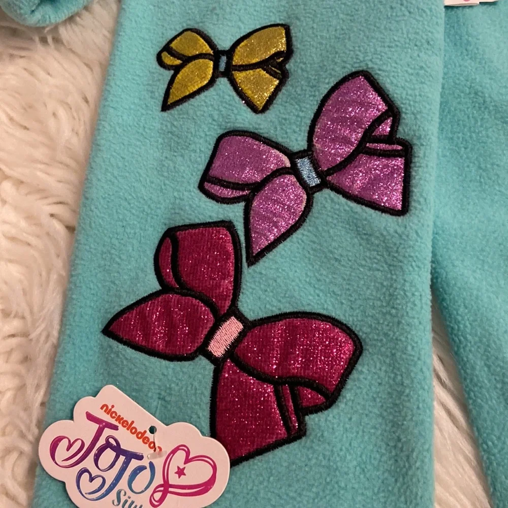 JoJo Siwa Blue and Pink Hair Accessories with Butterfly Appliqués length 62”